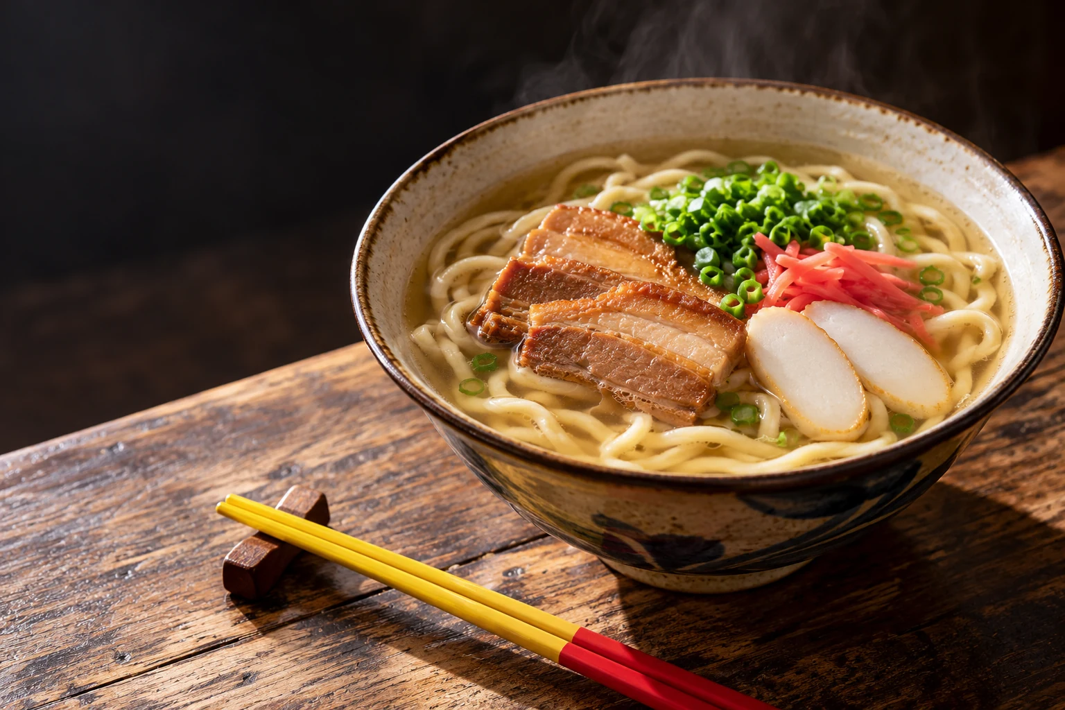 沖縄そばのイメージ写真（生成画像）